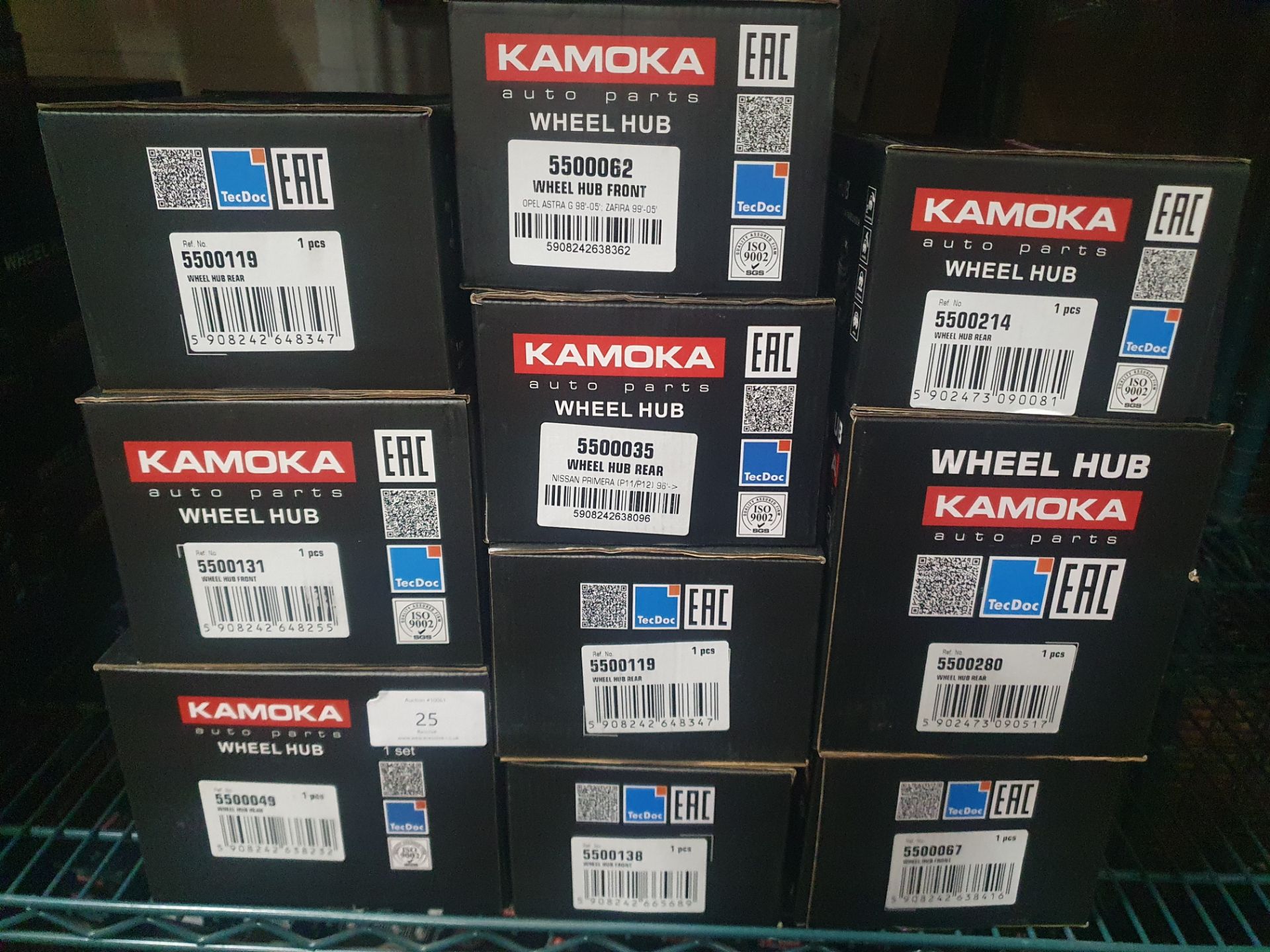 10 x Kamoka wheel hub assorted