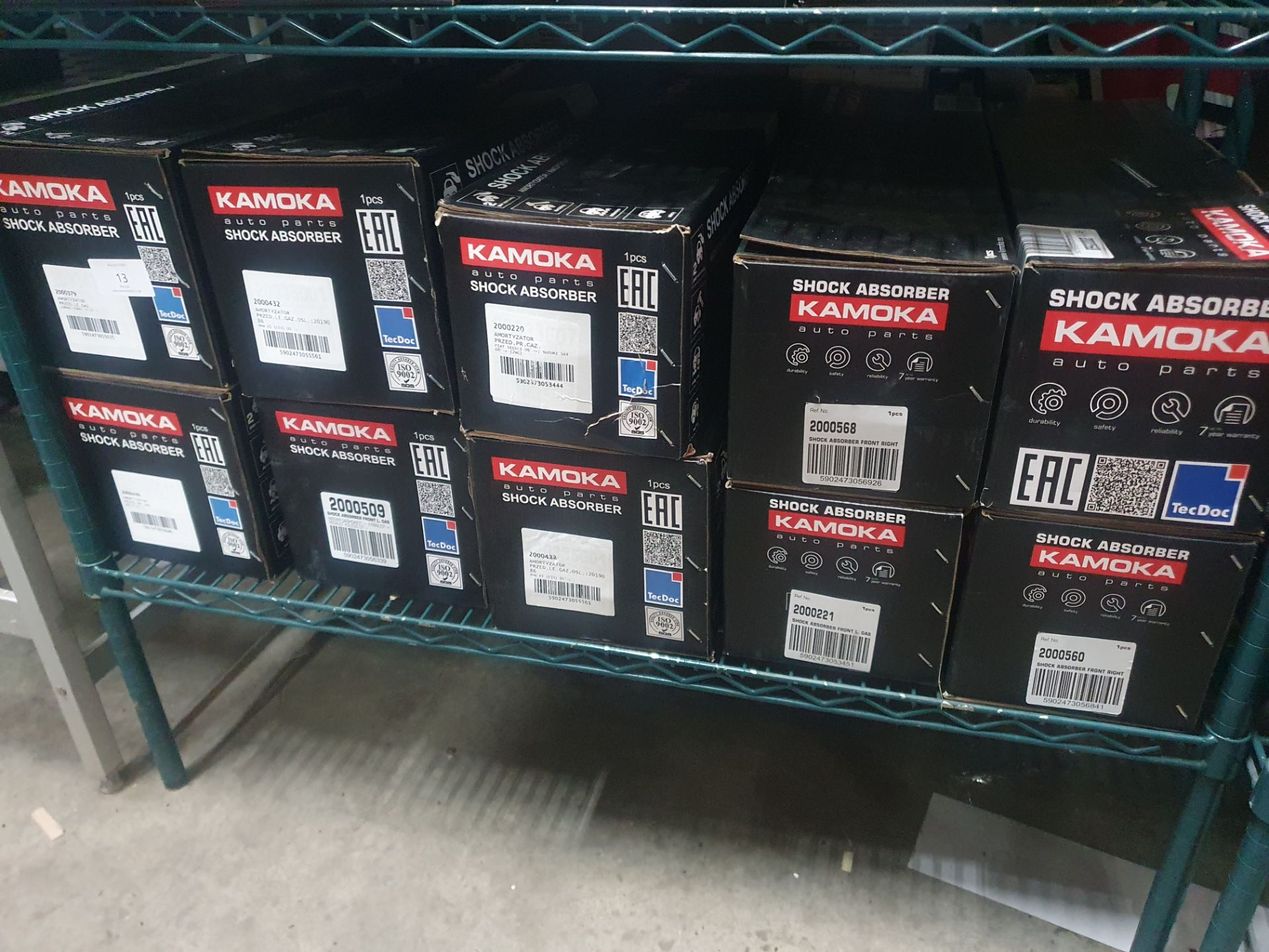 10 x Kamoka shock absorber assorted