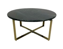 Amara Luxe Round Gold Base Coffee Table