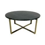 Amara Luxe Round Gold Base Coffee Table