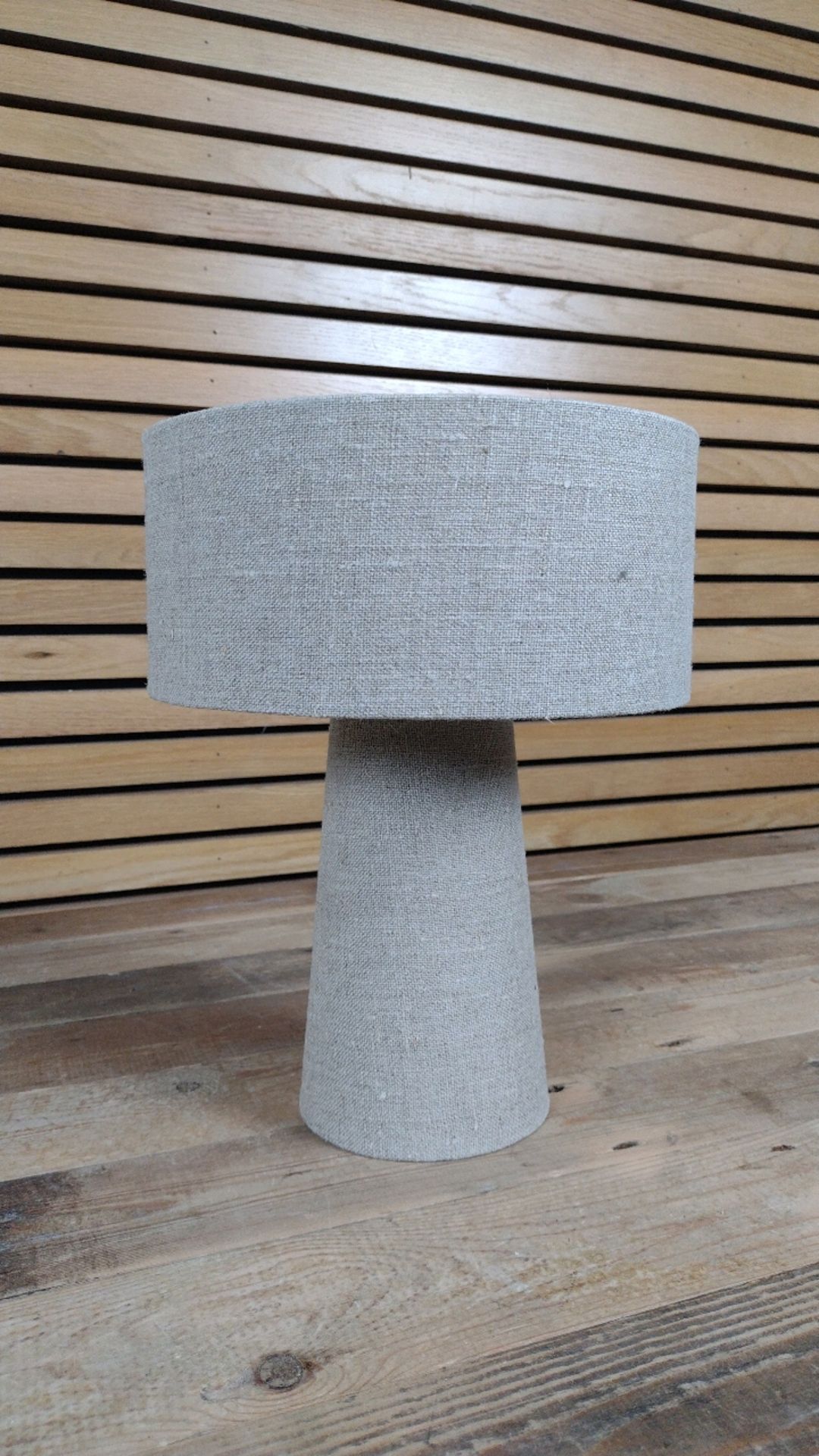 Natural Linen Table Lamp by Nicky Cornell - Image 2 of 5