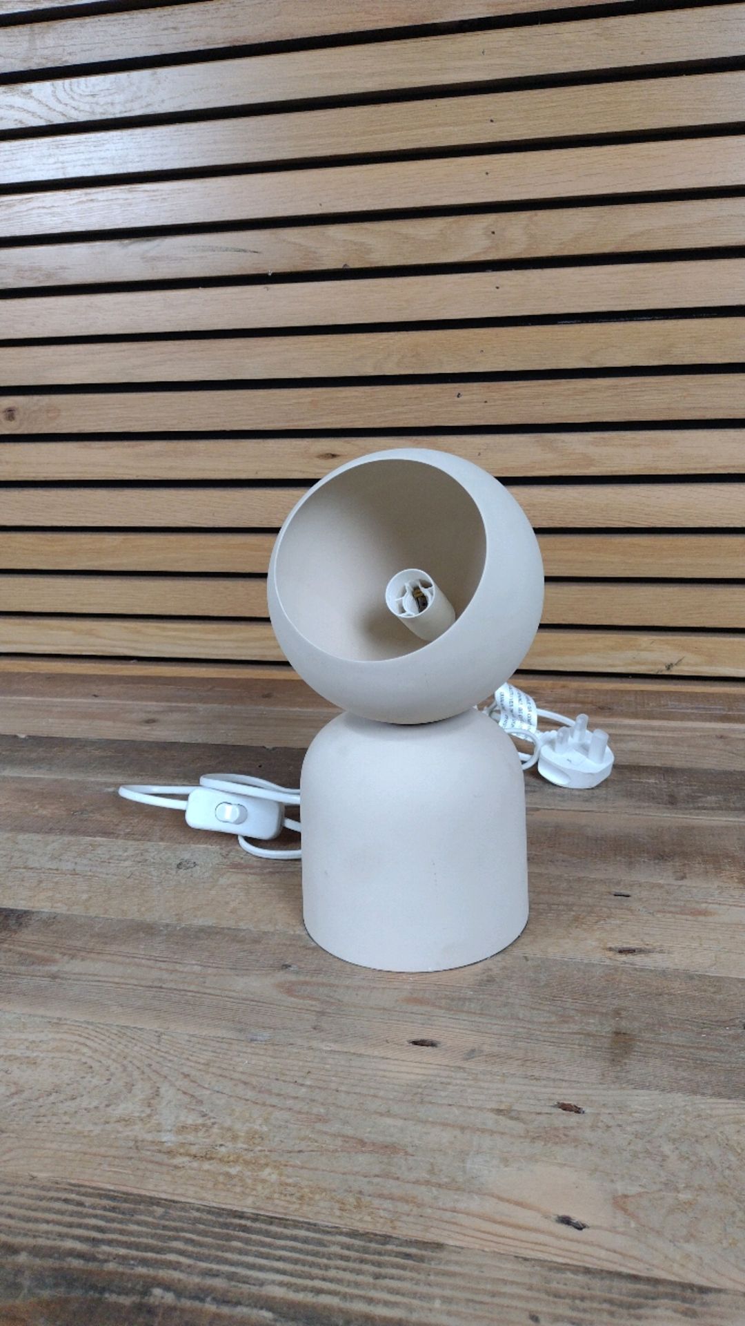 Small Beige Table Lamp - Image 3 of 6