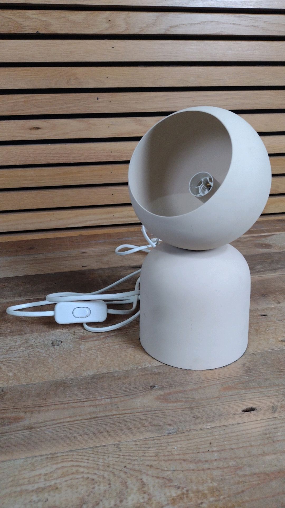 Small Beige Table Lamp - Image 2 of 6