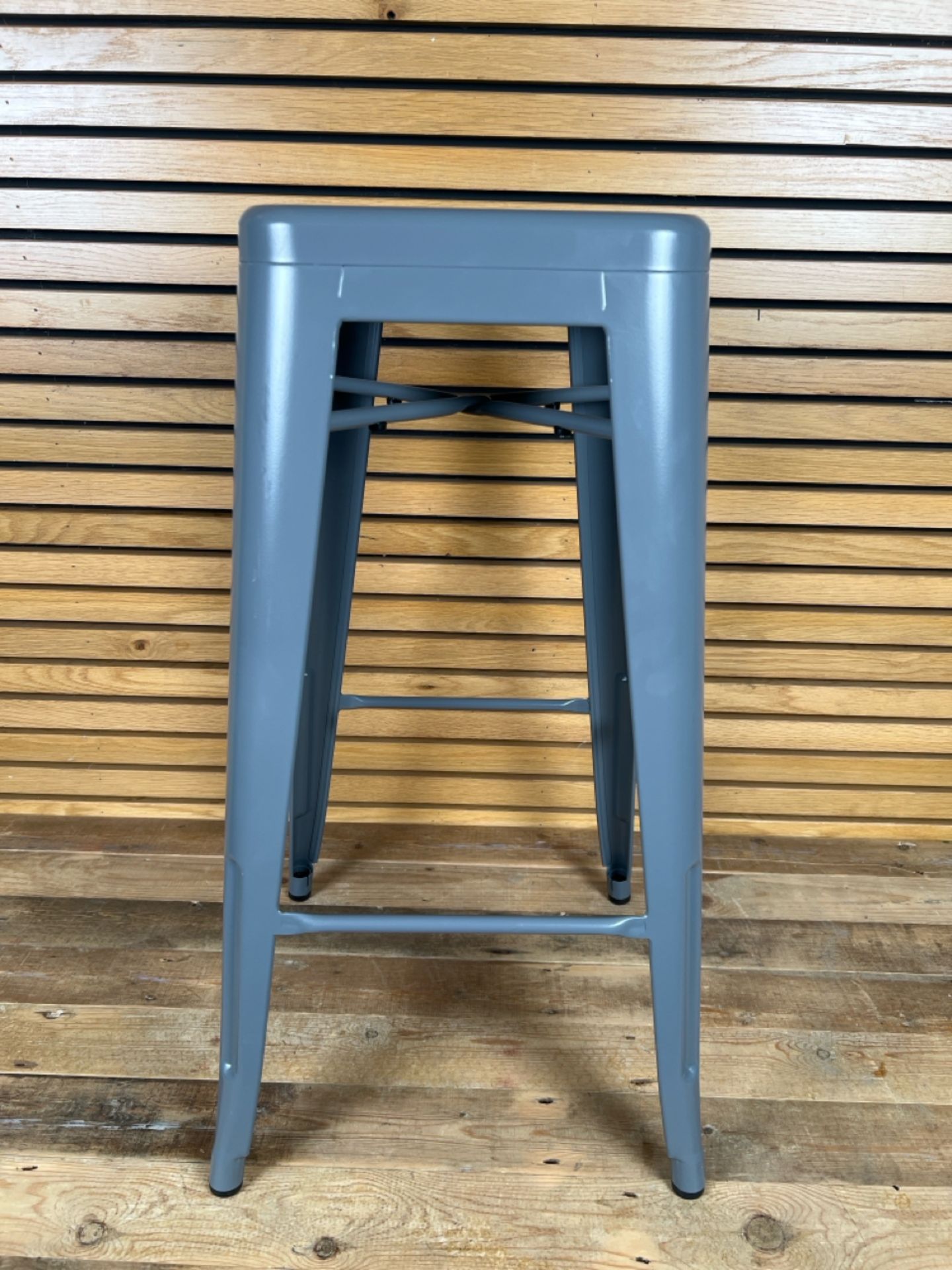 Steel Grey Bar Stool