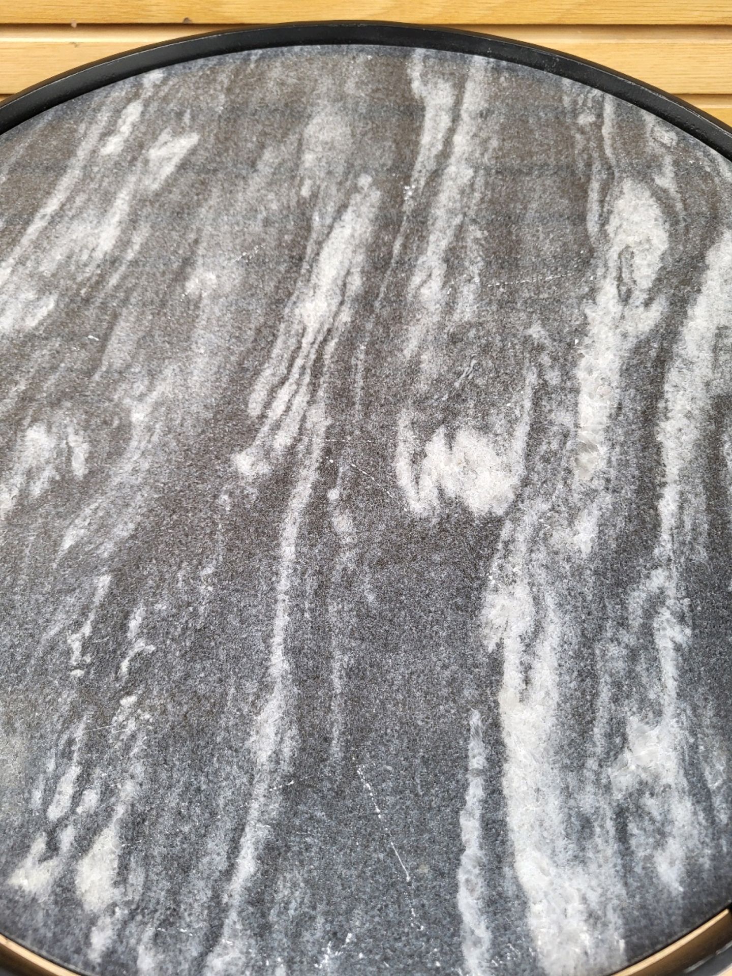 Marble and Metal Side Table - Image 4 of 4