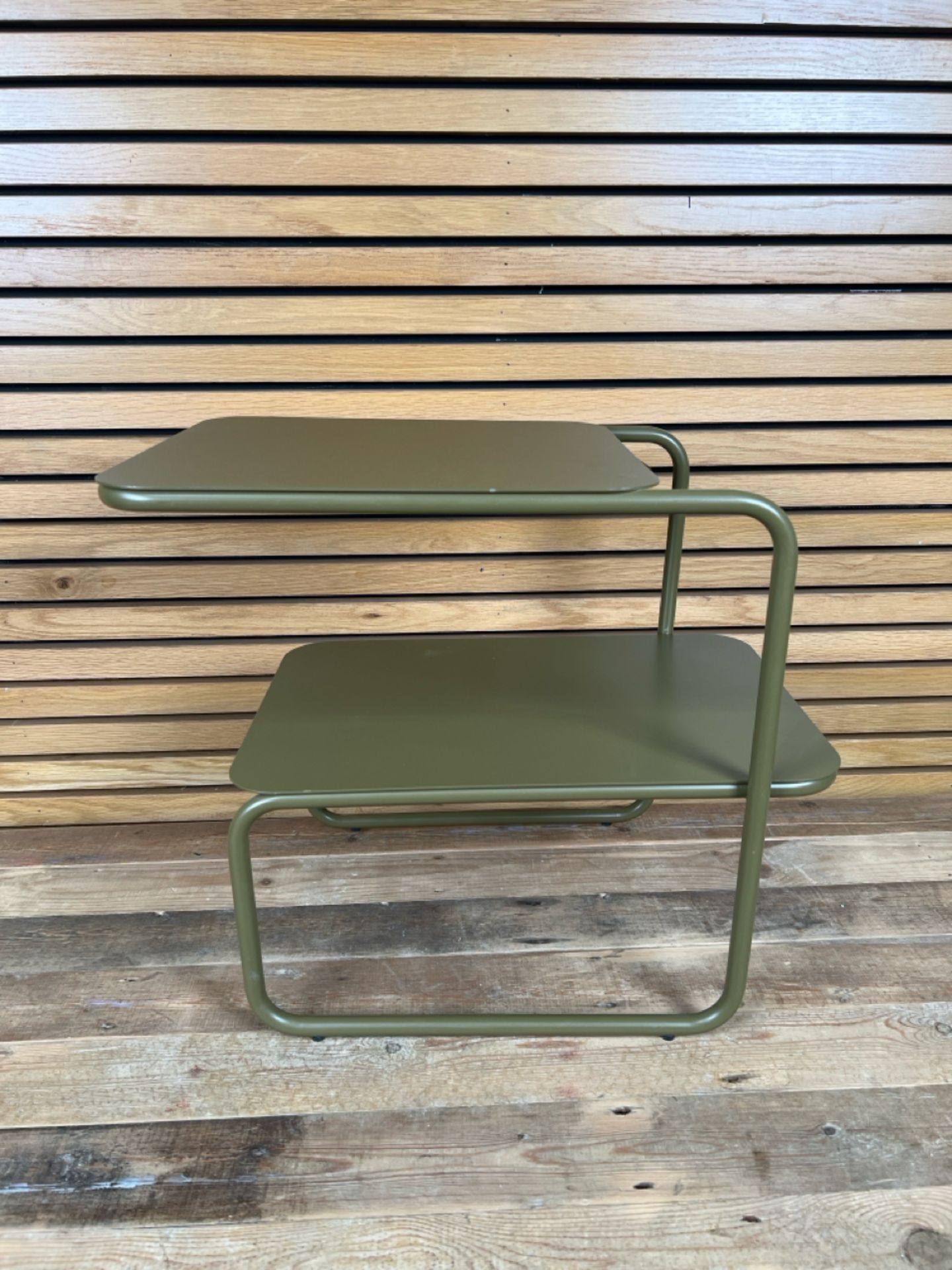 Firm Living 2 Tier Side Table Olive Green - Bild 2 aus 3
