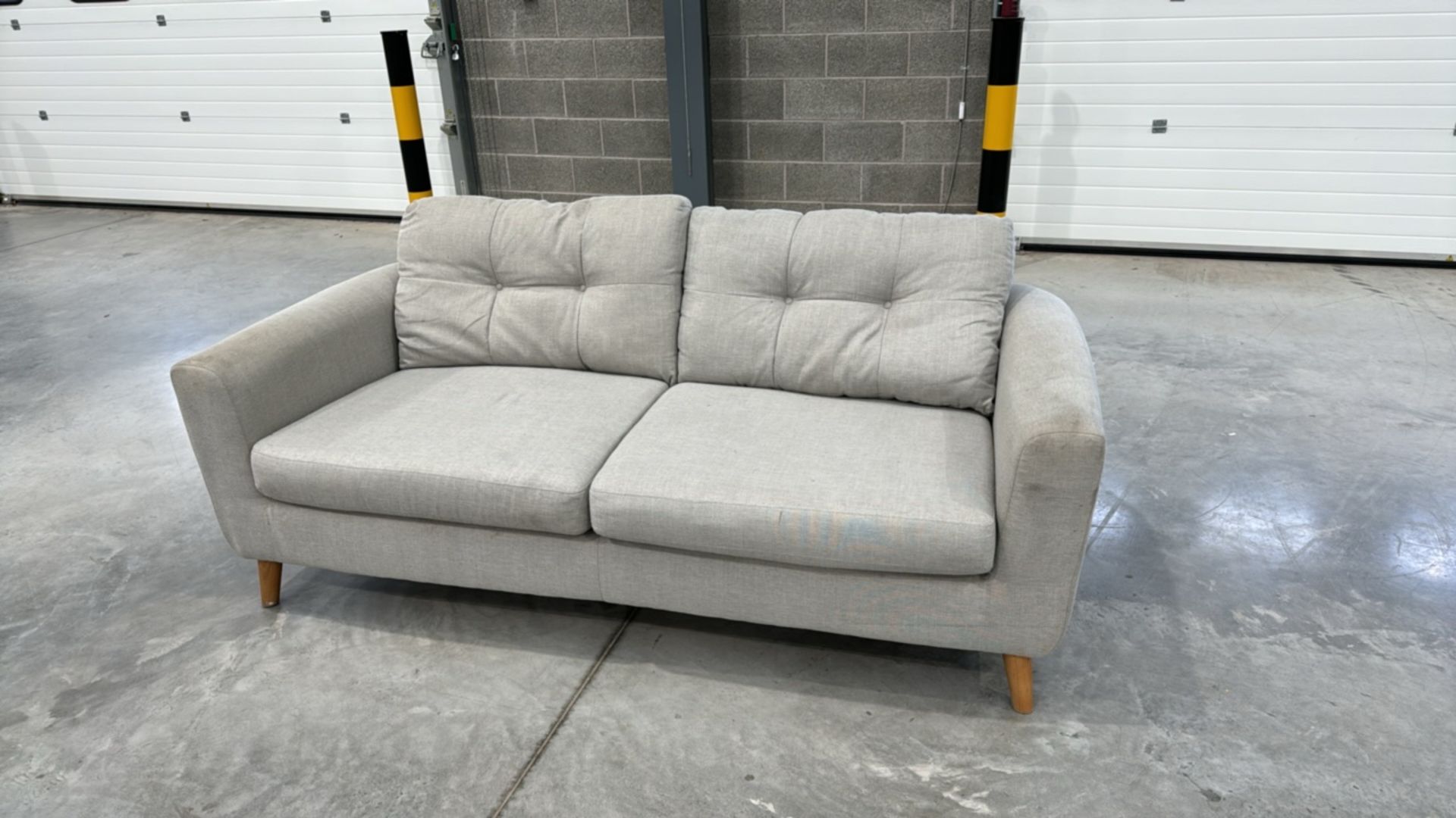 Grey Fabric Sofa - Bild 3 aus 7