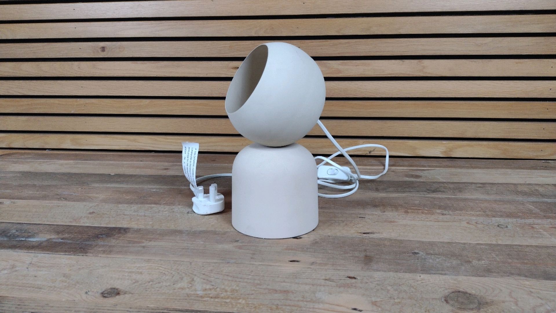 Small Beige Table Lamp - Image 6 of 6