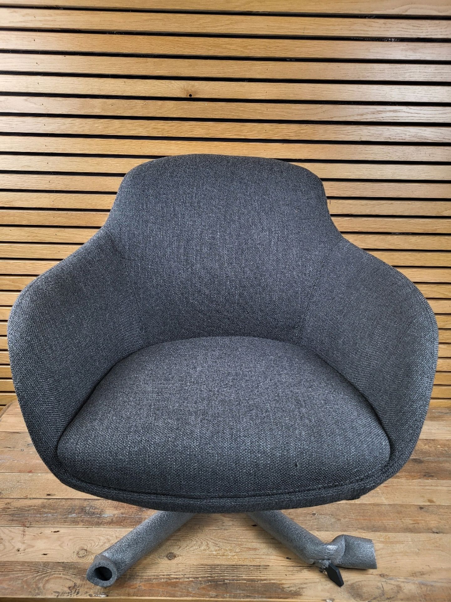 Pols Potten Grey Swivel Fabric Chair