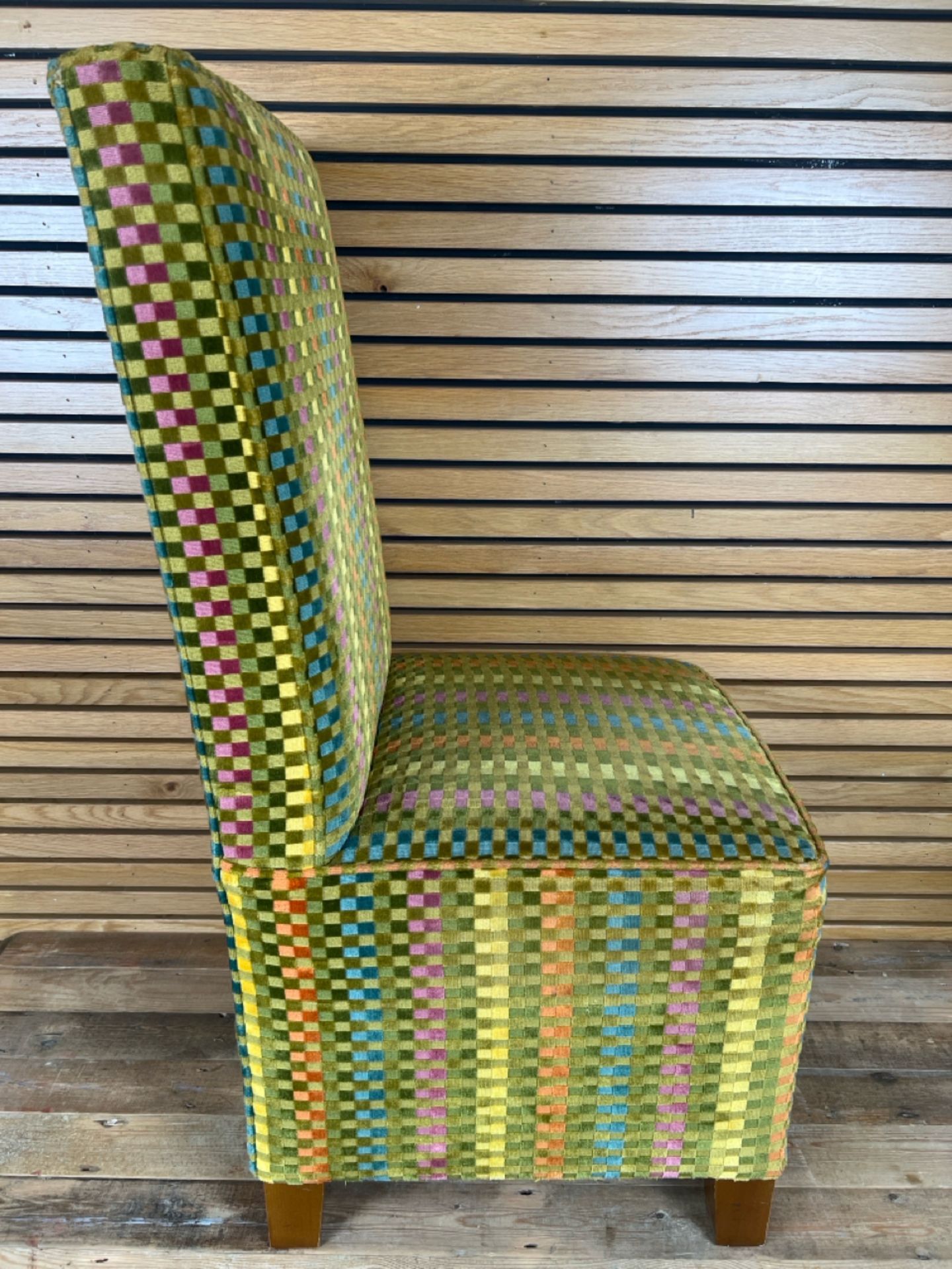 Fabric Patterned Chair - Image 2 of 3