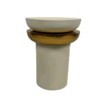 Amara Cream and Gold Side Table