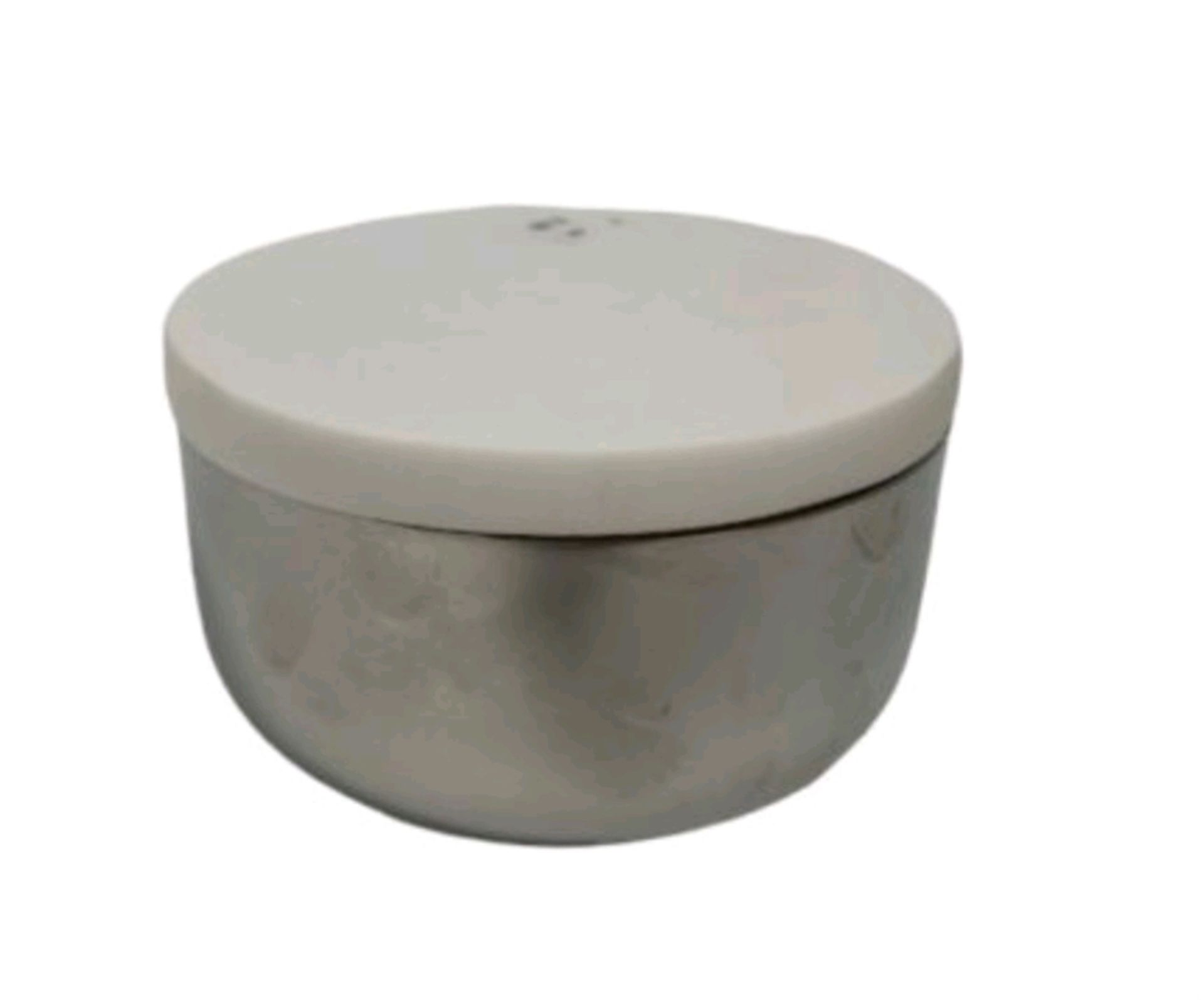 tf Silver Storage Bowl With Marble Lid - Bild 2 aus 4