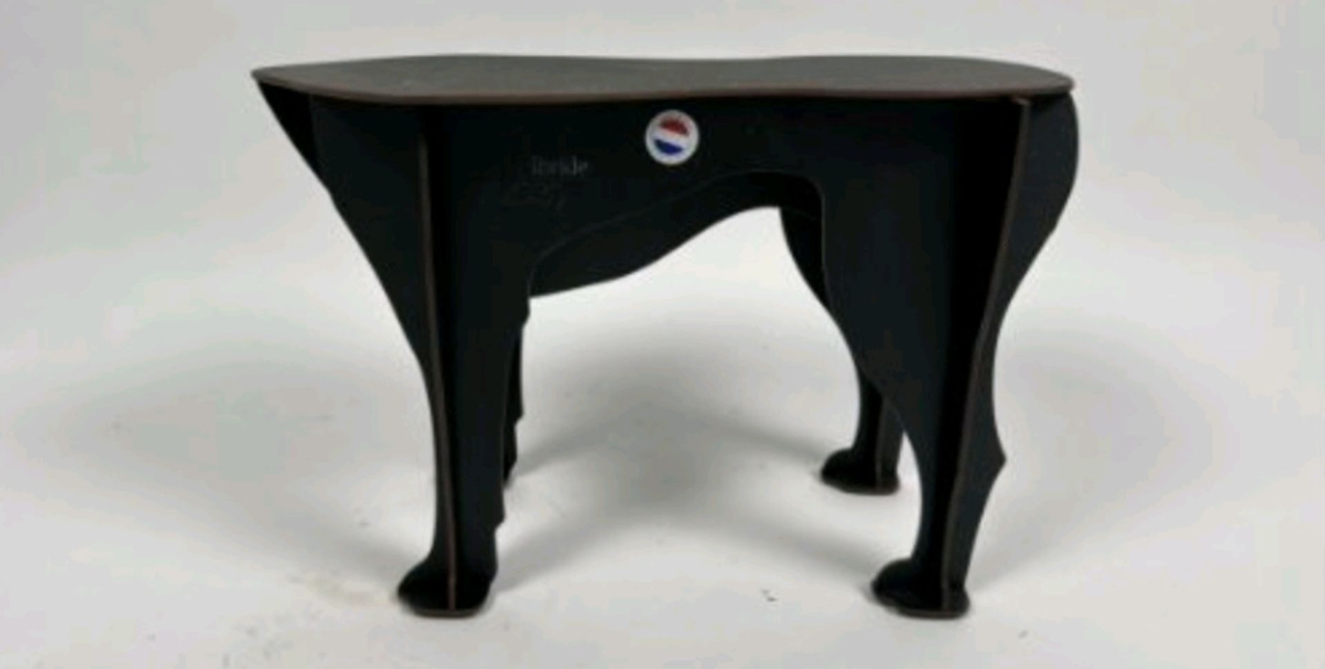 Ibride Mobilier De Compagnie Sultan Dog Stool Black - Bild 2 aus 4