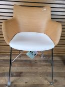 Kartell Q/Wood Arm Chair Designed By Philippe Starck