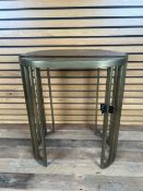 Amara Design Side Table With Black Marble Top