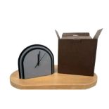 Rudi Grey Central Desk Clock