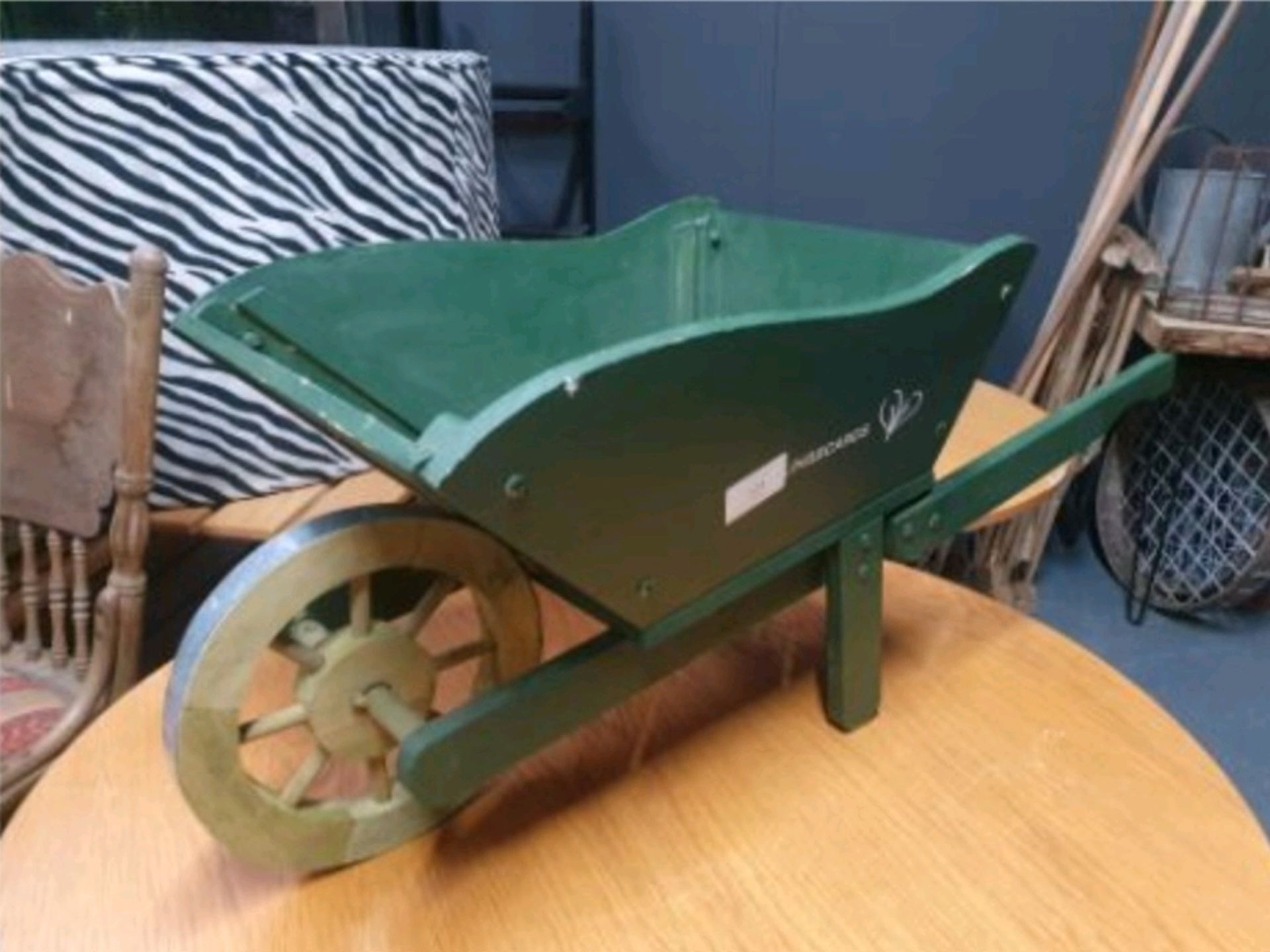 Small Ornamental Wheel Barrow - Image 2 of 2