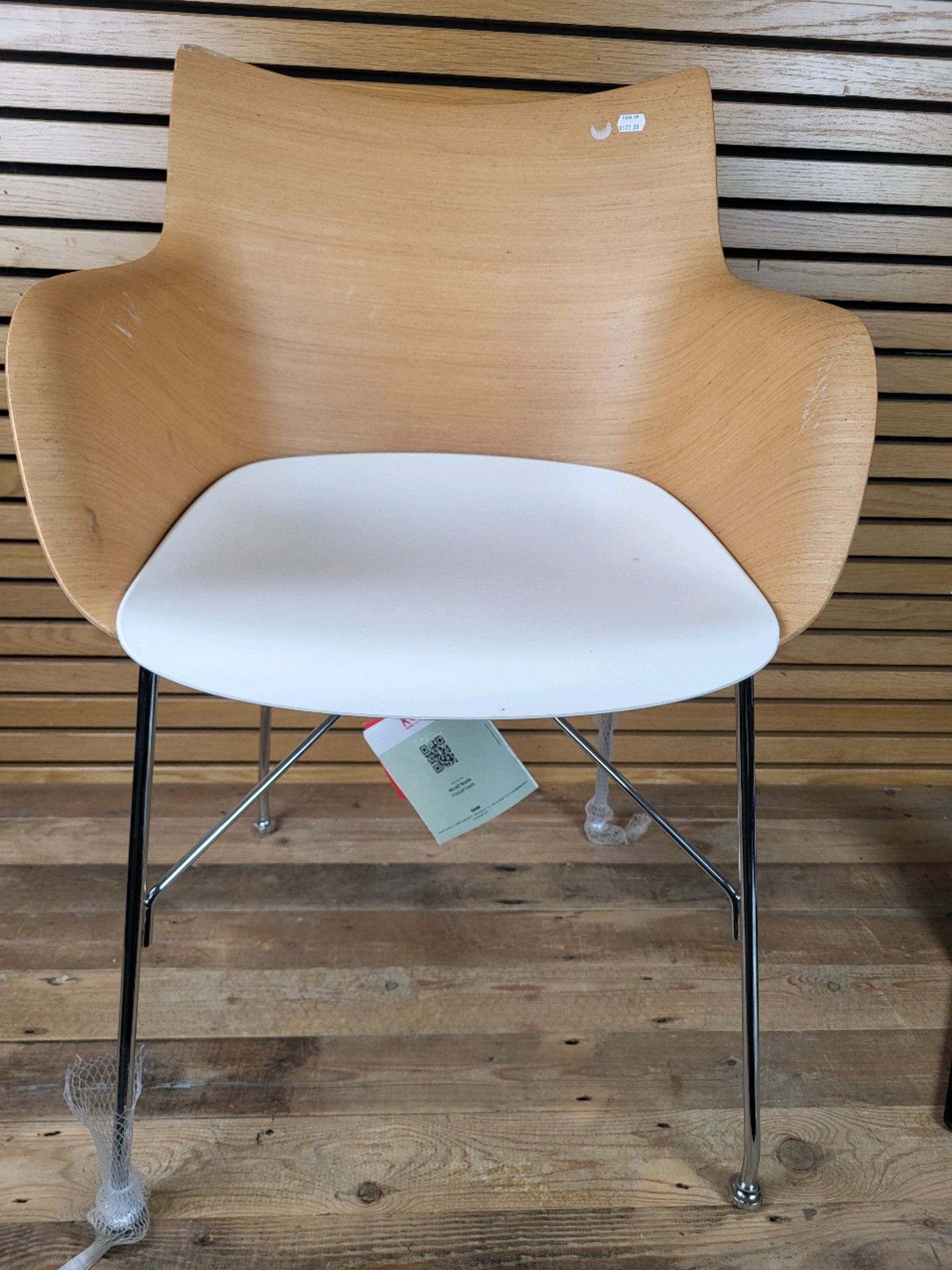 Kartell Q/Wood Arm Chair Designed By Philippe Starck - Bild 4 aus 4