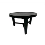 Amara Black Round Coffee Table