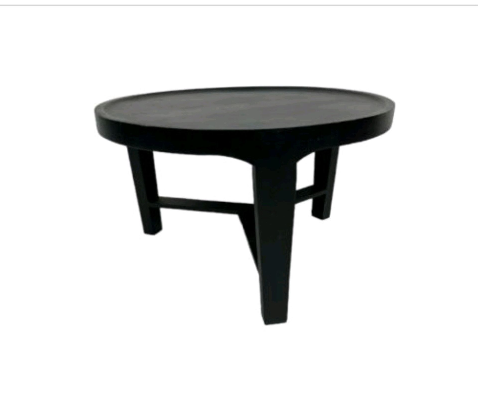 Amara Black Round Coffee Table