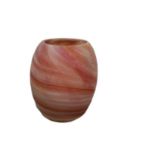 Pink Glass Marble Vase
