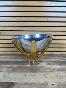 Nima Oberoi Feather Pedestal Decorative Bowl