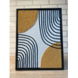 Textile Art work in the style of Mid-Century Modern Art