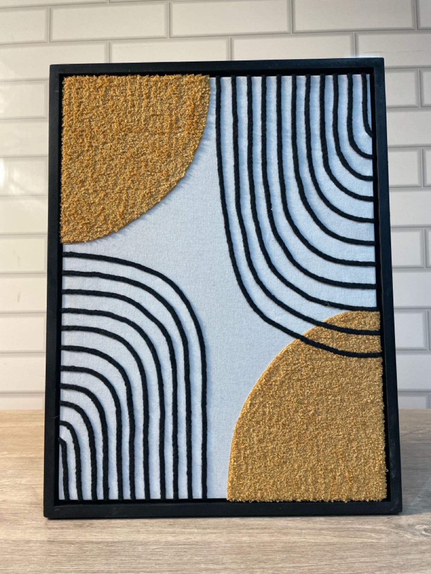 Textile Art work in the style of Mid-Century Modern Art