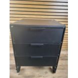 Amara 3 Drawer Chest on Wheels