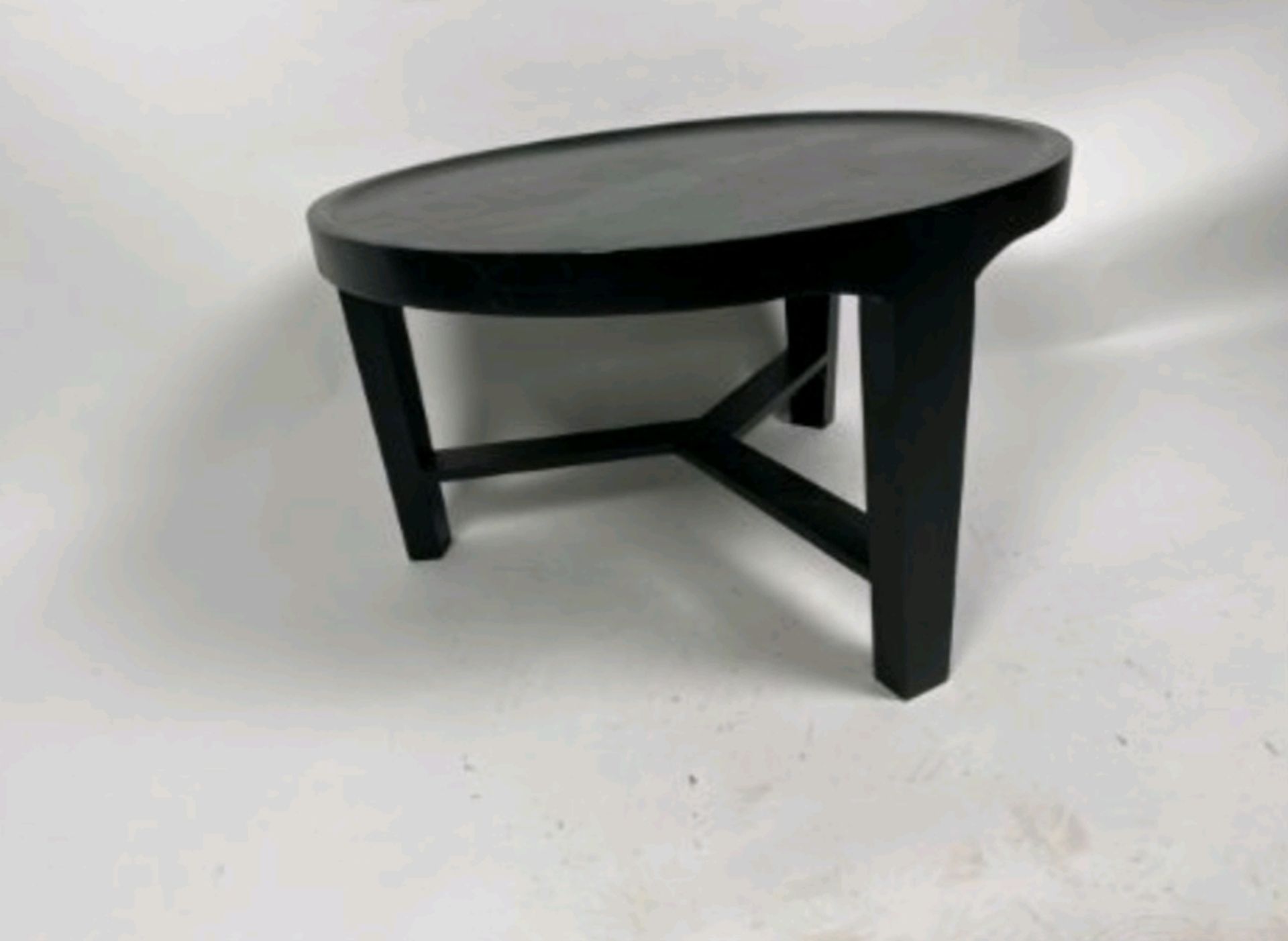 Amara Black Round Coffee Table - Image 2 of 3