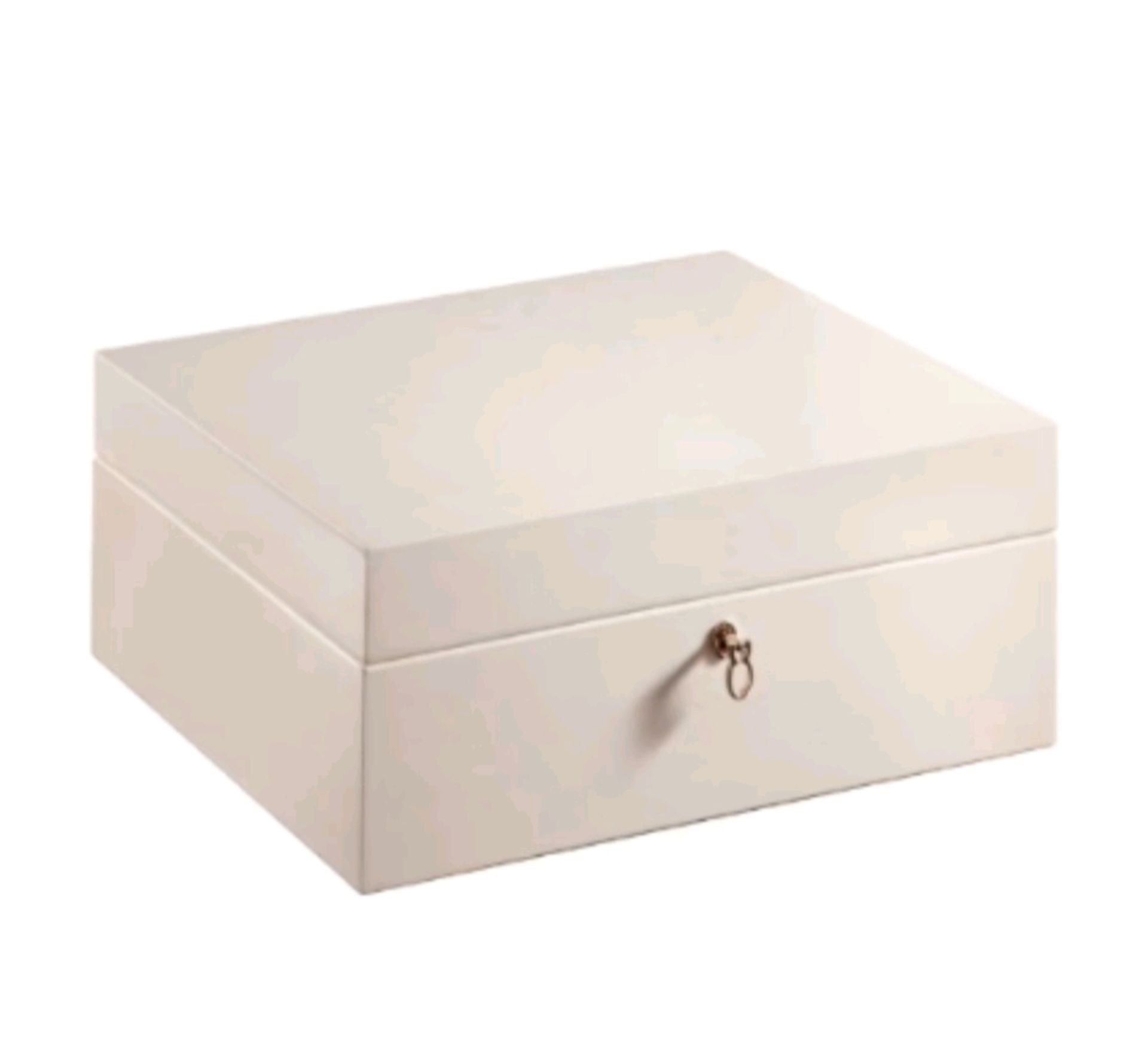 Agresti IL Cofanetto White Jewellery Box / Chest Missing Key - Image 5 of 5