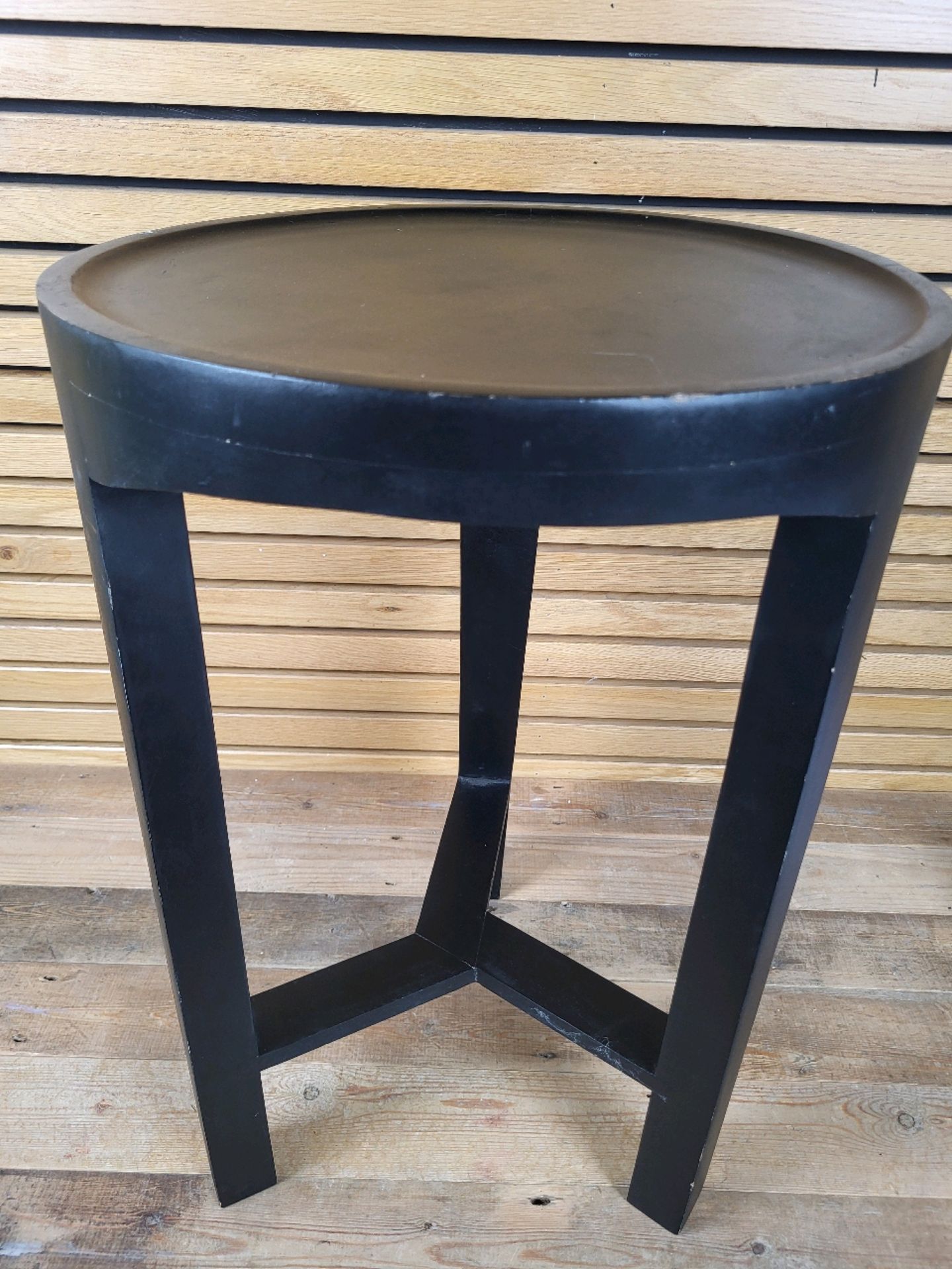 Black Wooden Amara Side Table - Bild 3 aus 3