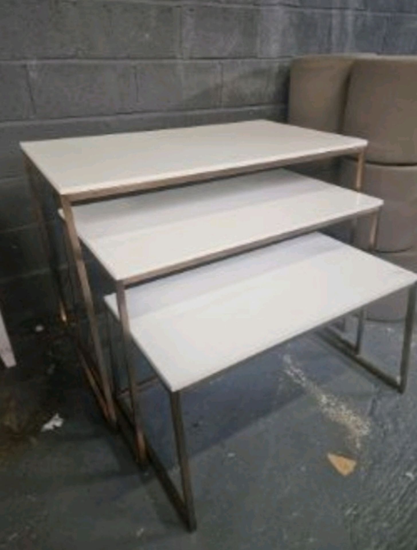 Nesting Display Tables x 3 - Image 2 of 3