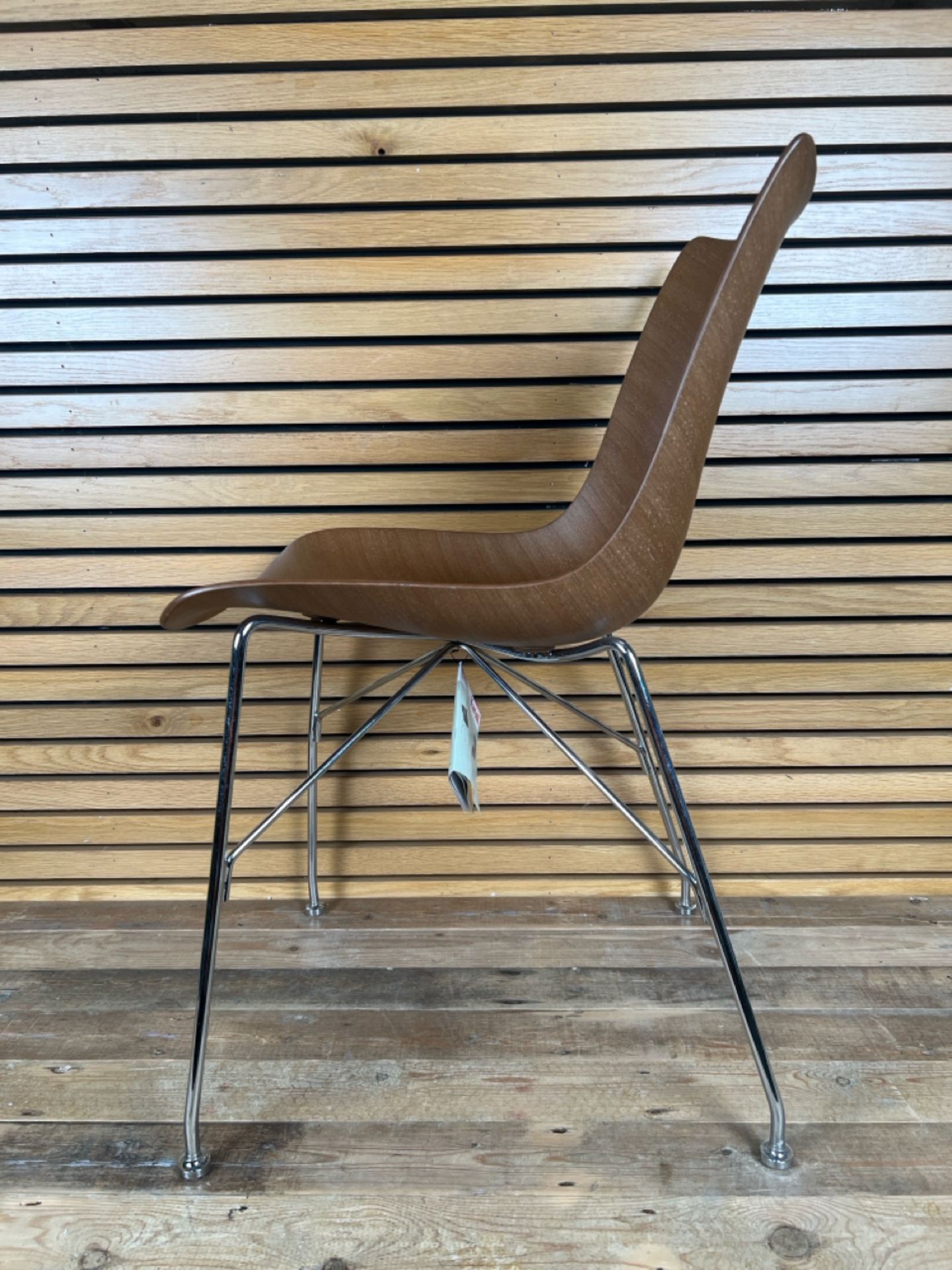 Kartell P/Wood Chair Designed By Philippe Stark - Bild 2 aus 7