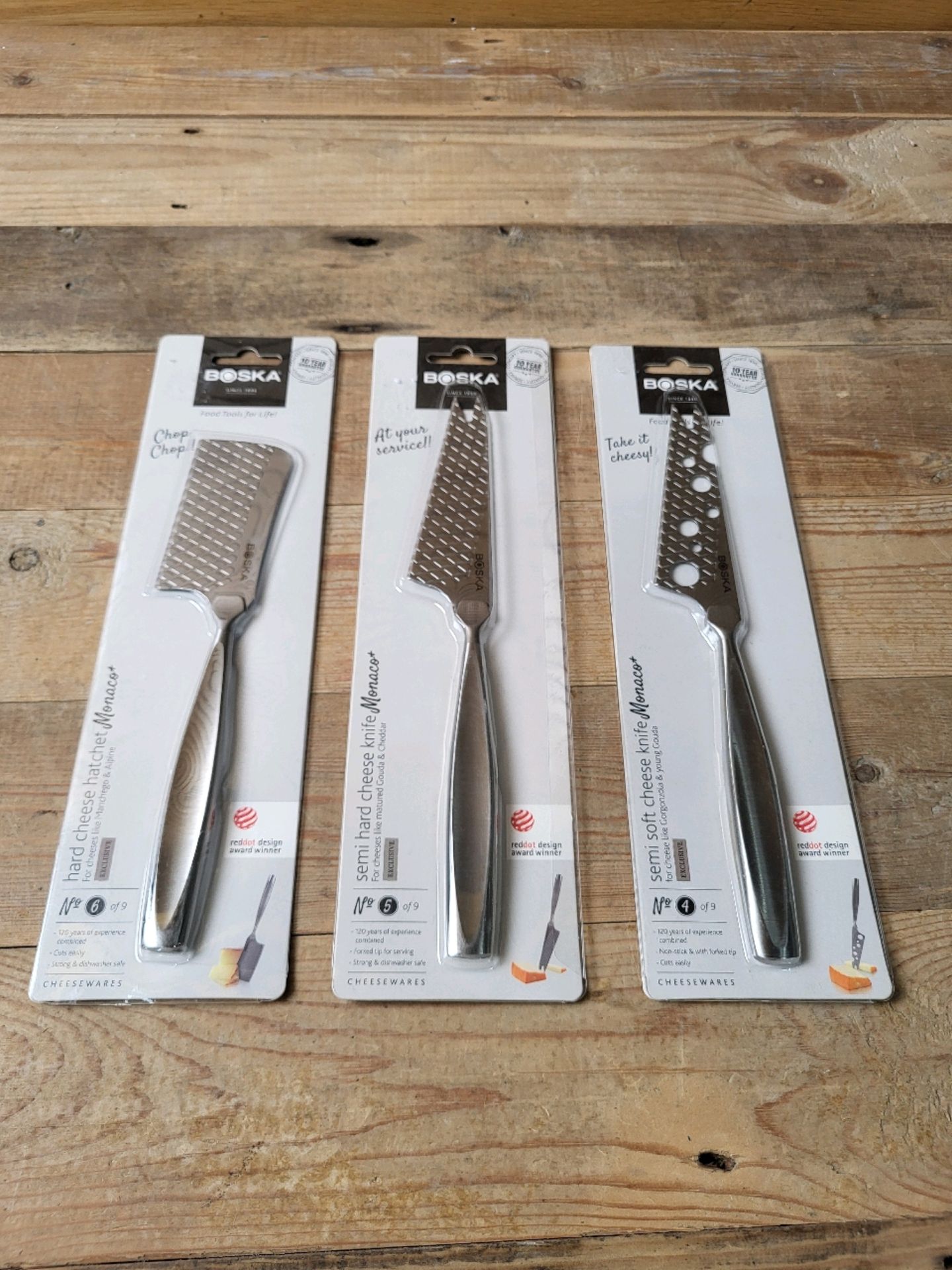 Set of 3 Boska Hars Cheese Knives
