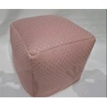 Pink With Gold Spots Beanbag Cube