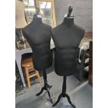 Lightweight Mannequin Busts On Stands x2