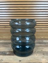 Blue Glass Planter