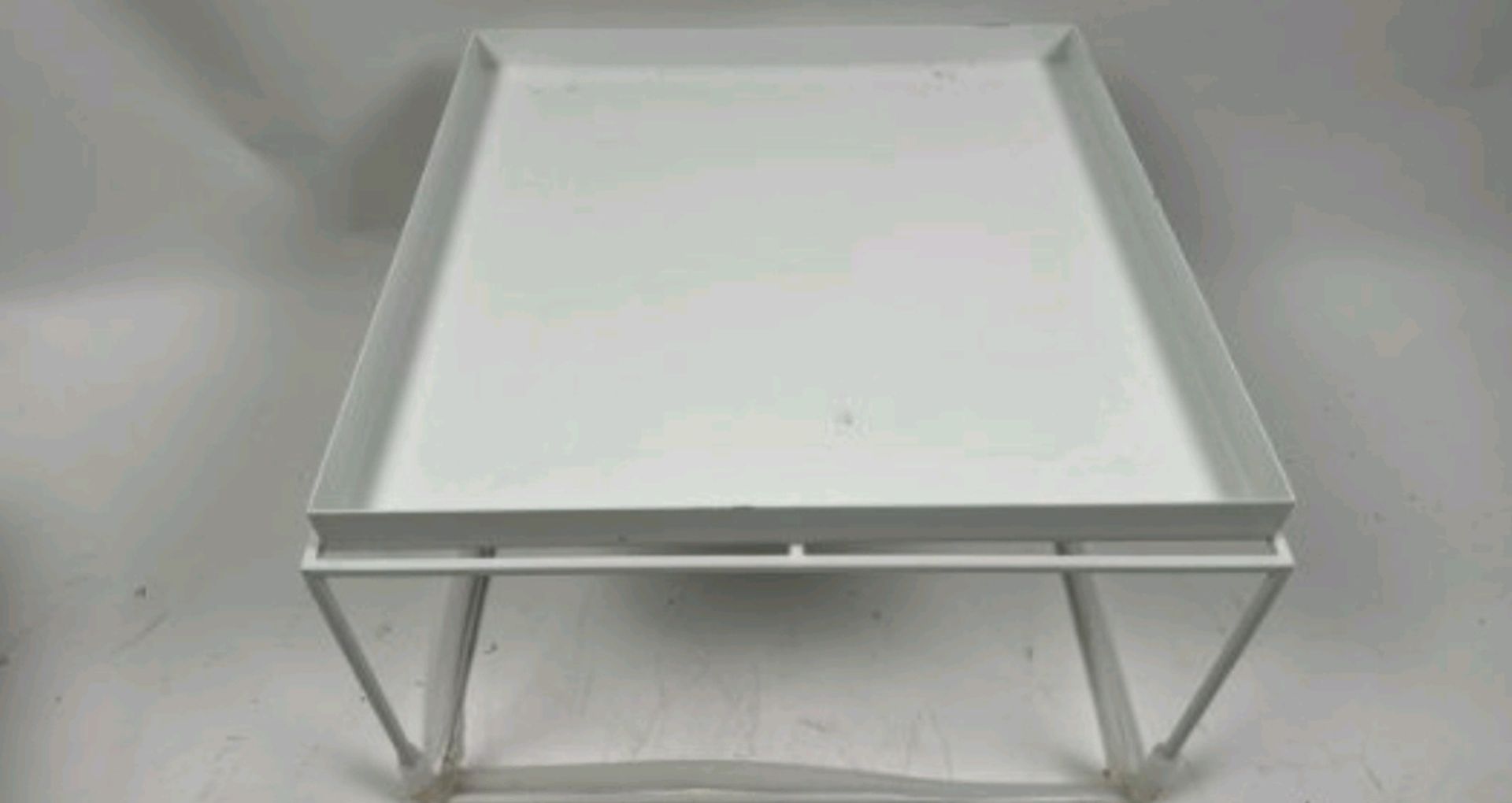 White Metal Display Tray With Box Frame - Image 2 of 3