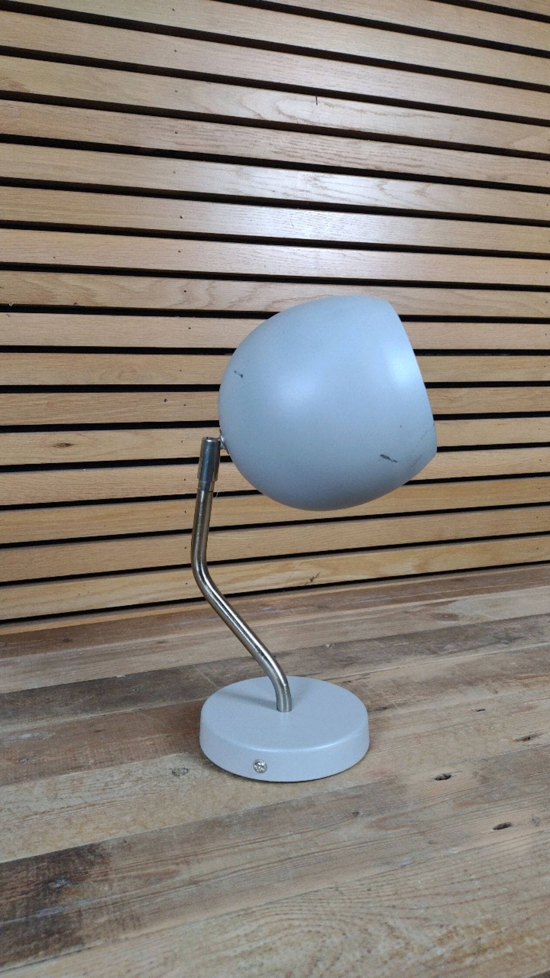Grey Metal Lamp - Image 2 of 3