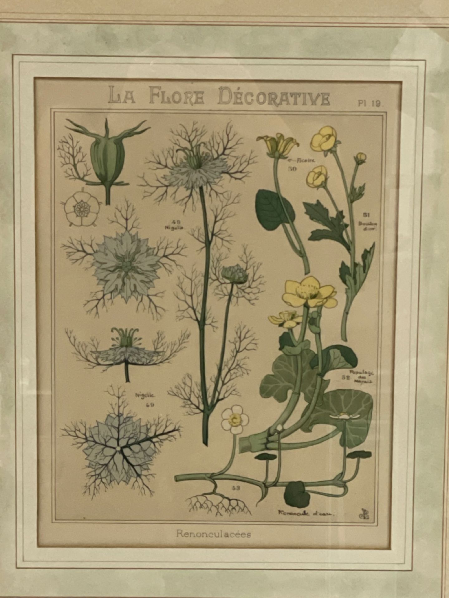Artwork - La Flore Decorative From Claridge's Hotel - Image 2 of 2