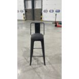 Charcoal Metal Bar Stool