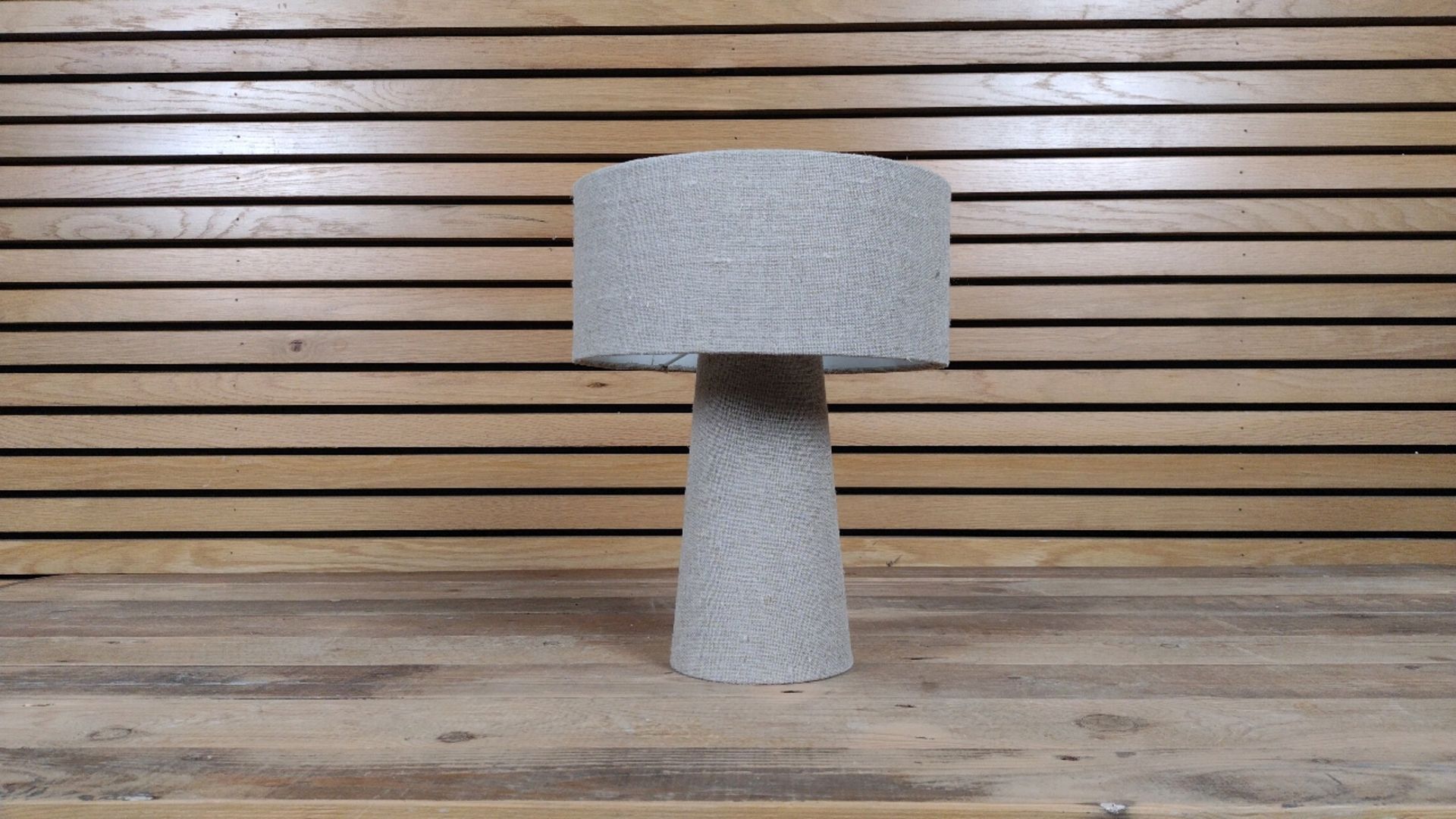Natural Linen Table Lamp by Nicky Cornell