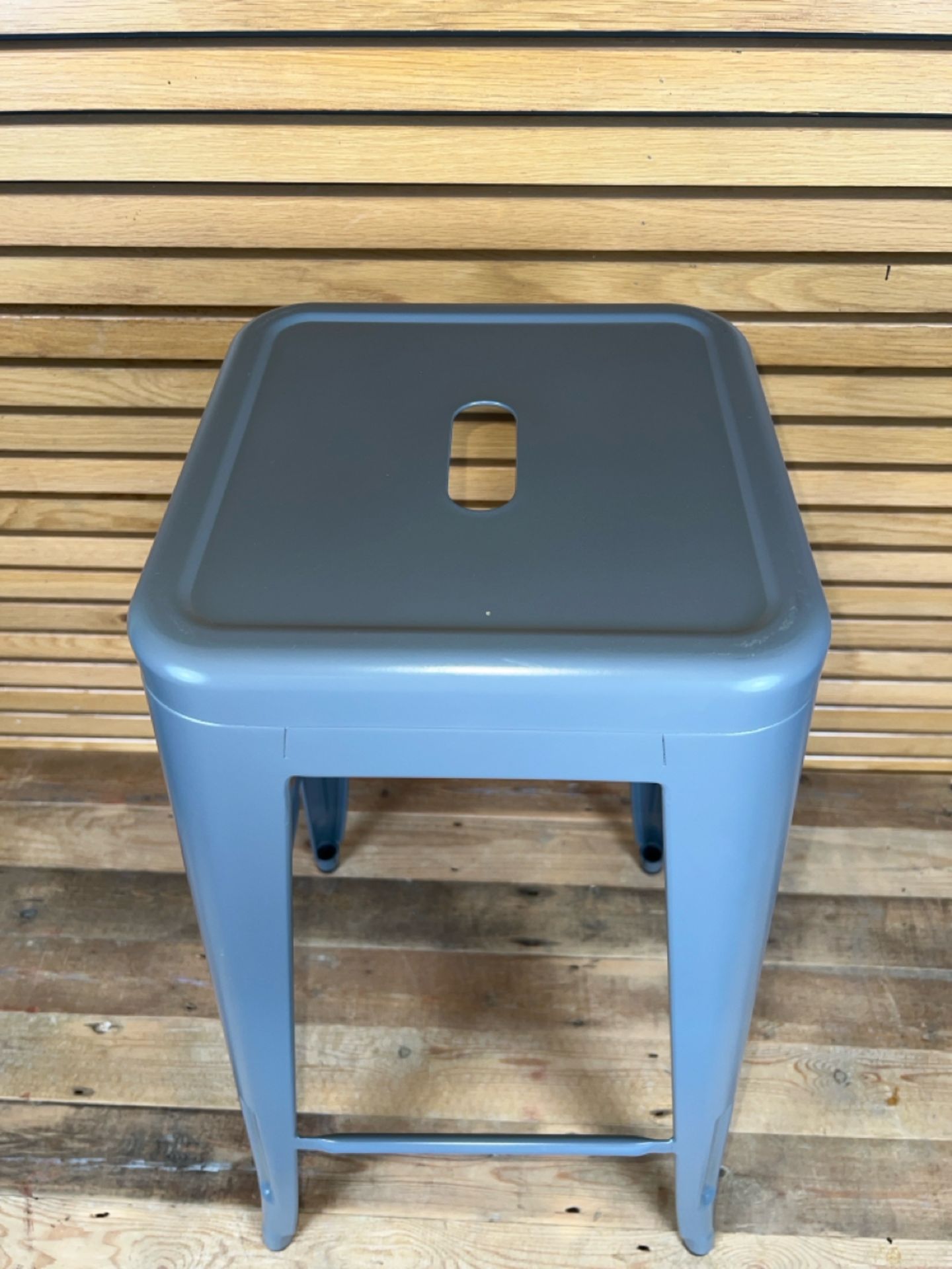 Steel Grey Bar Stool - Image 2 of 2