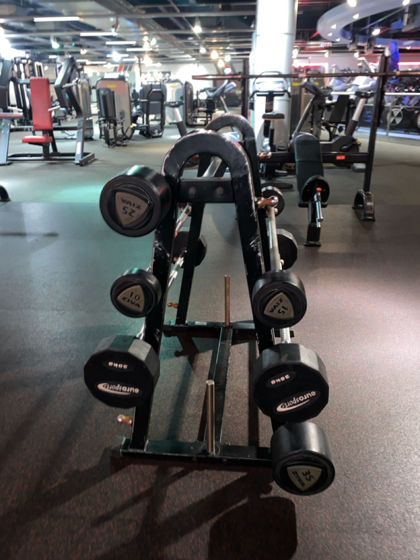 Barbell Weights & Stand - Image 5 of 6