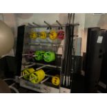 Studio Pump Set Of Barbells & Plates 1.25 x17 2.5 x16 5 x10