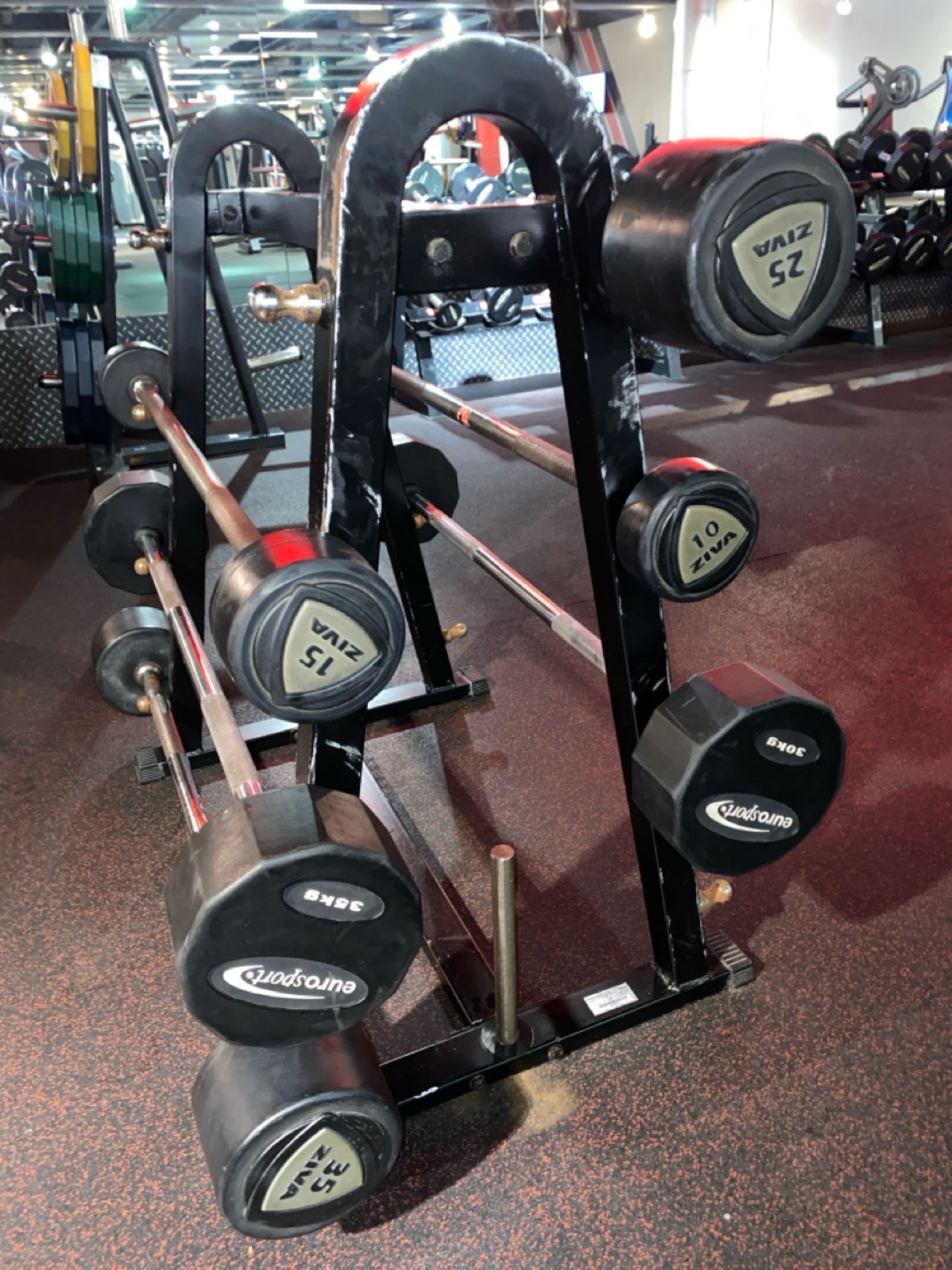 Barbell Weights & Stand - Image 4 of 6