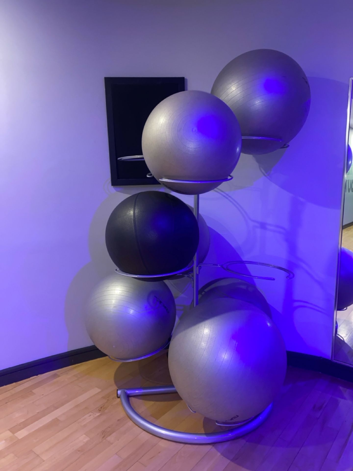 Exercise Balls & Stand x7 - Image 3 of 6