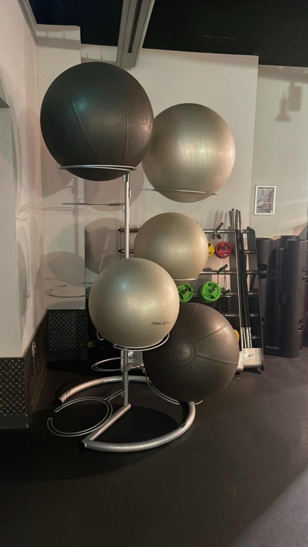 Exercise Balls x5 & Stand - Image 2 of 3