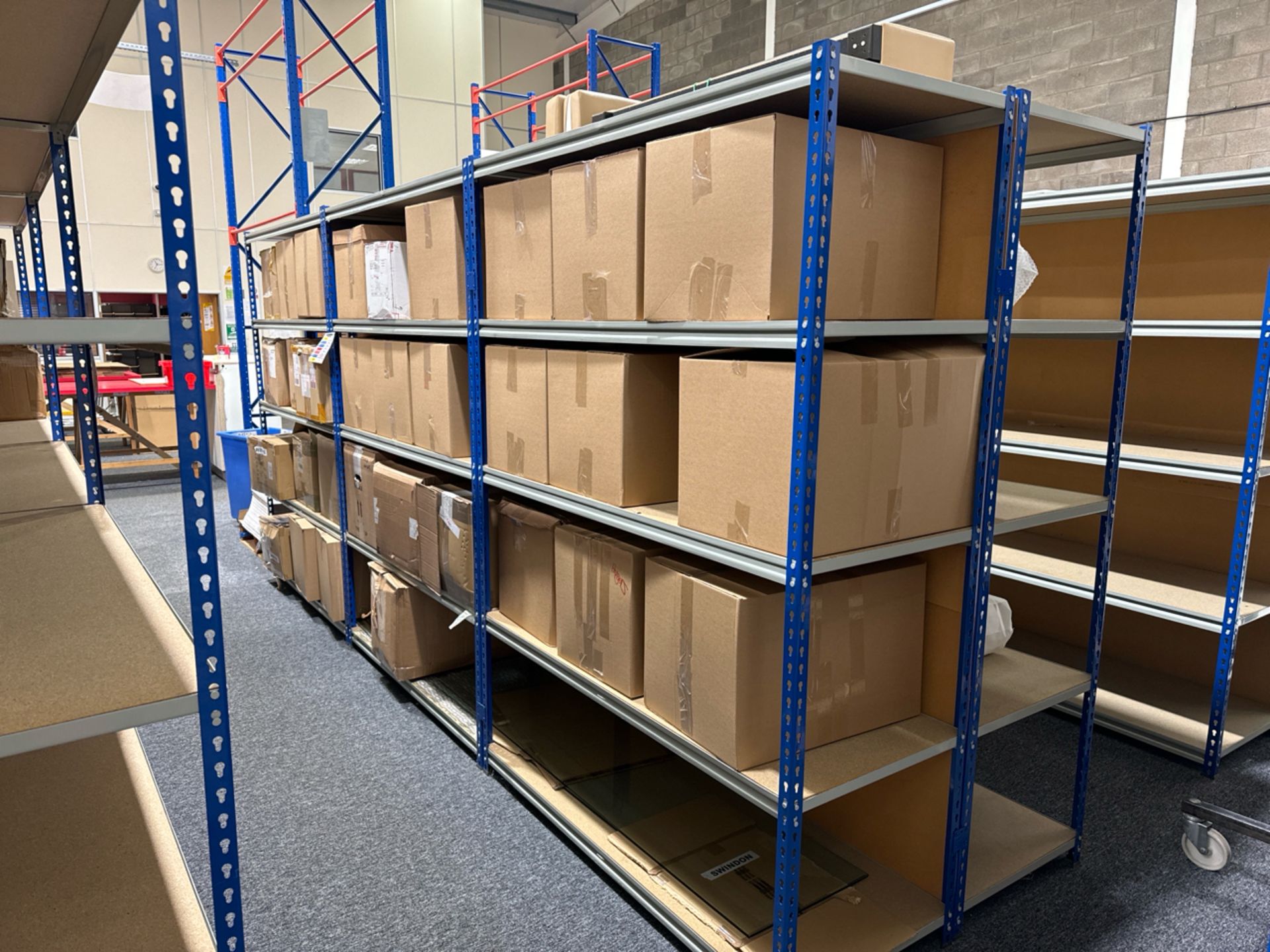 6 Bays Of Back To Back Boltless Racking